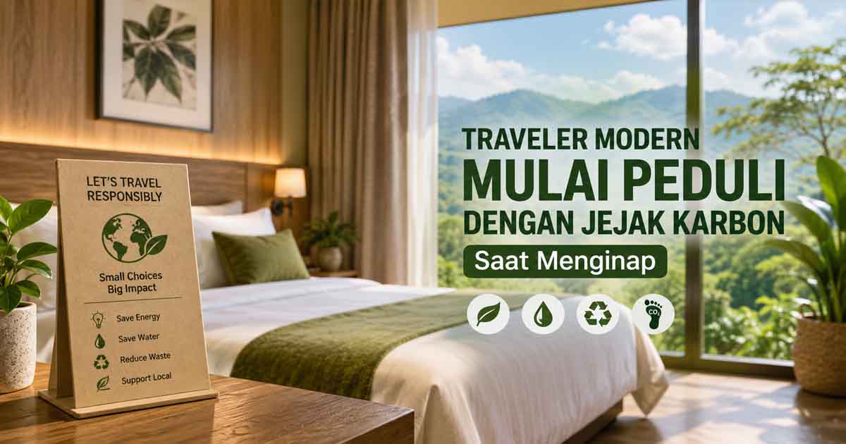 Traveler Modern Mulai Peduli dengan Jejak Karbon Saat Menginap